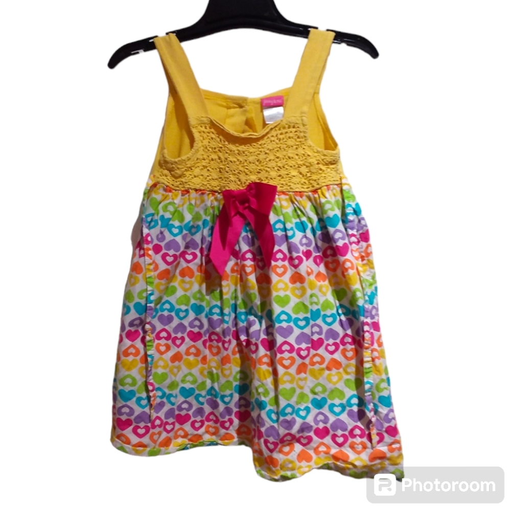 JENNY & ME Girls Unique Rainbow Heart Dress